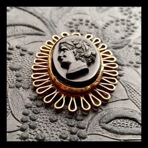 Vintage cameo brooch